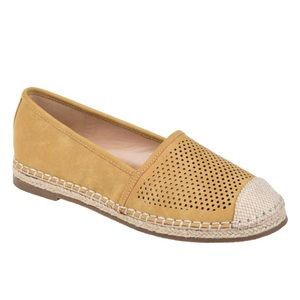 Journee Collection Rosela Perforated Faux Leather Flats